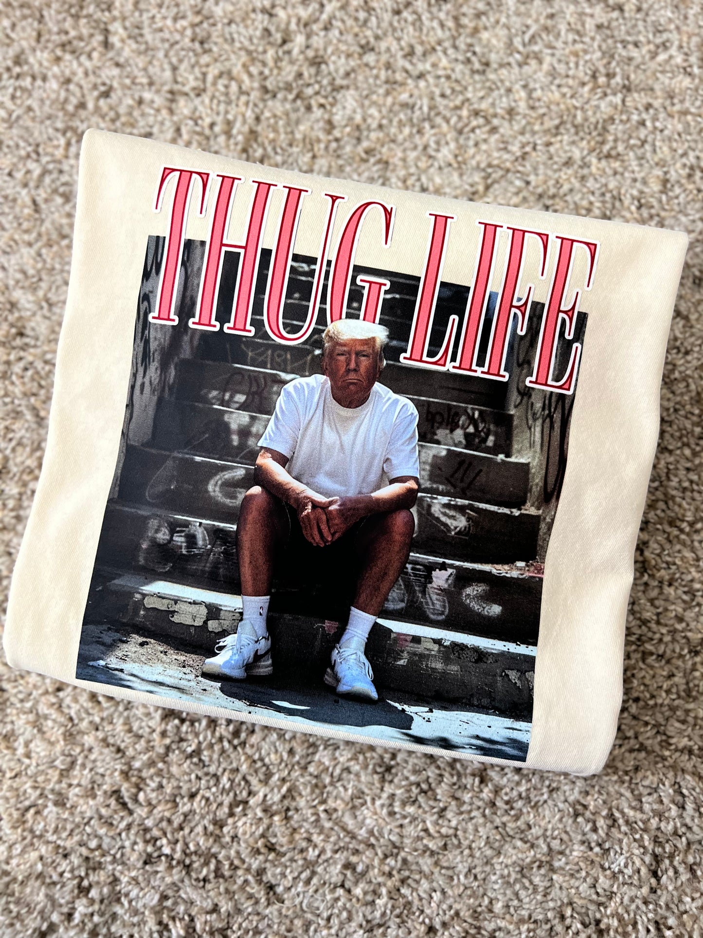 Comfort Colors Ivory Thug Life Tshirt
