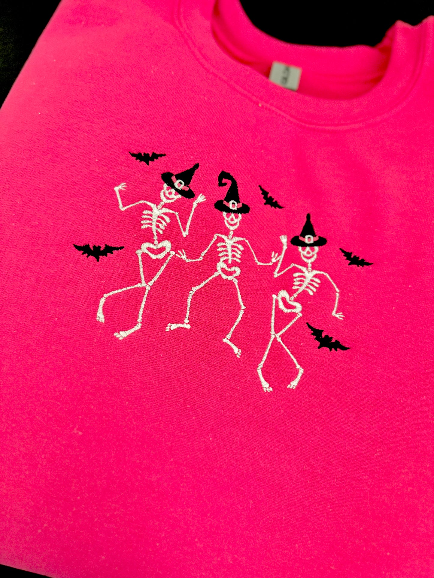 Pink Dancing Skellies Crewneck