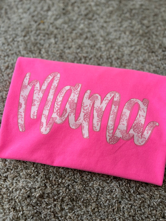 Comfort Colors Neon Pink Mama