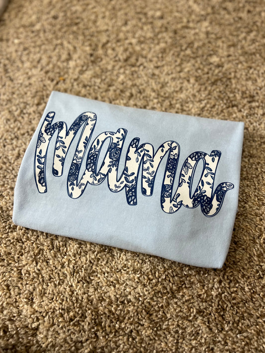 Comfort Colors Blue Mama T-shirt