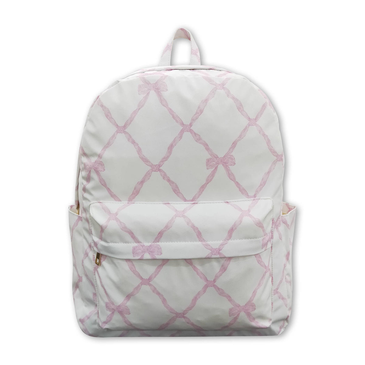 Pink bow duffel bag